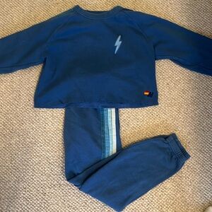 Aviator Nation Blue Sweat Set